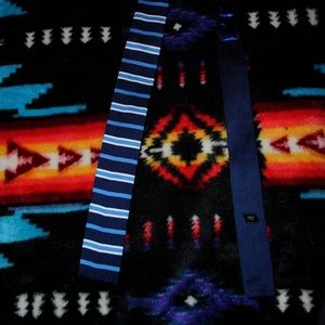 Square End Tie/ Blue